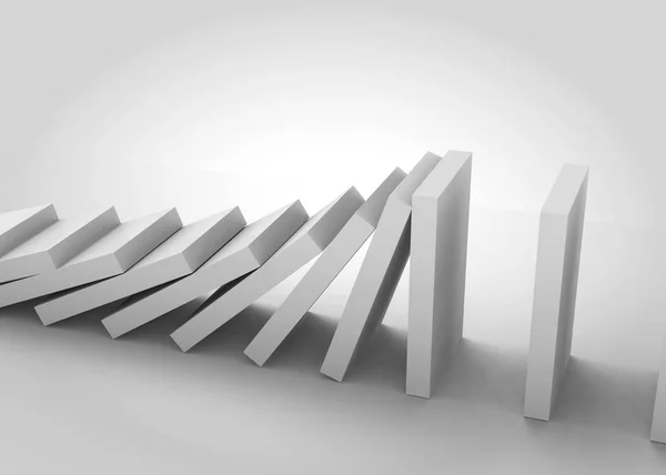 Domino Effect - 3D — Stock Photo, Image