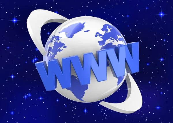 World Wide Web - 3d — Fotografia de Stock