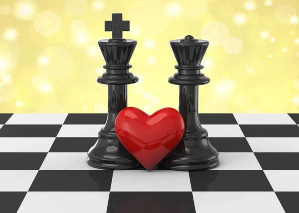 Royal Lovers - 3D — Stock Photo, Image