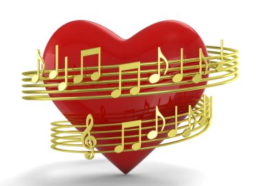 Loving the Music - 3D clipart