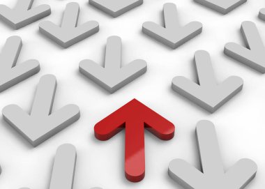 Belgili tanımlık karşıt yön - 3d