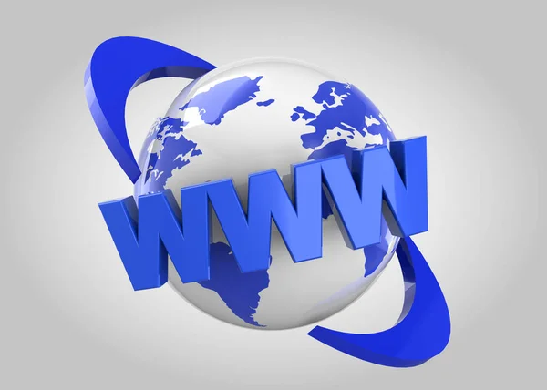 World Wide Web - 3D — Stock Photo, Image