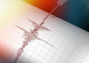 Seismograph - 3D, art design clipart