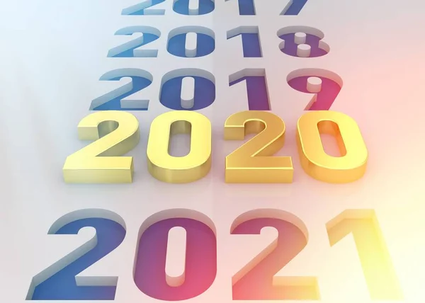 Año Nuevo 2020 Acerca — Foto de Stock