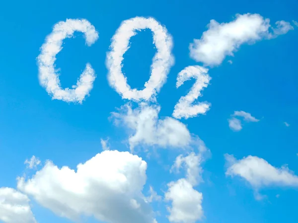Gökyüzünde Karbon Dioksit Boyutlu Kavram — Stok fotoğraf