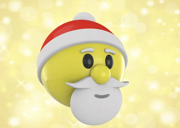 Santa Claus Emoticon — Stock Photo, Image