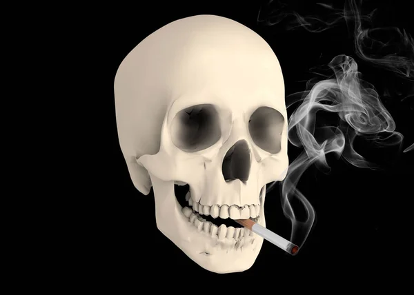 Fumo Mata Conceito — Fotografia de Stock