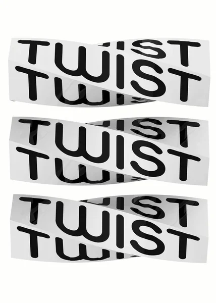 Twist twist och twist igen - 3d — Stockfoto