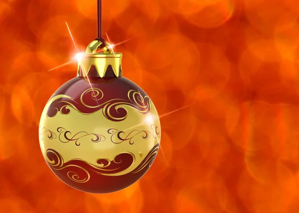 クリスマスボール- 3D — ストック写真