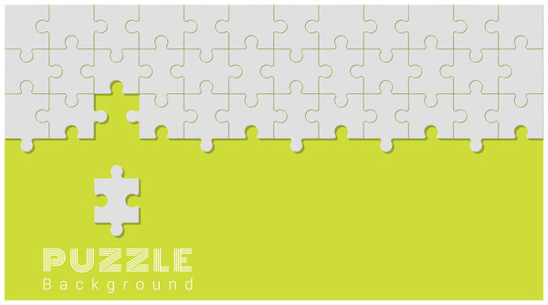 Abstract conceptual background with incomplete jigsaw puzzle , vector , illustration