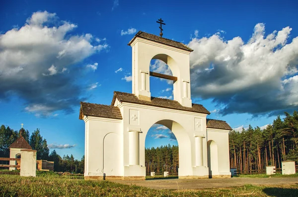 Kutsal de yeşil orman Theotokos simgesinin. Belarus. Rakov