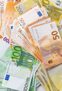 farklı euro cashin arka plan