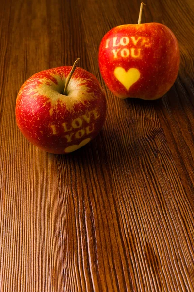 sweet apples writining i love you