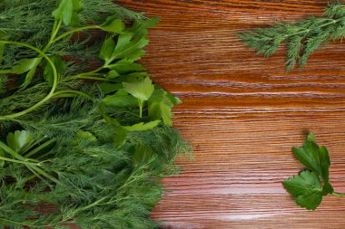 taze biyo maydanoz dereotu ile