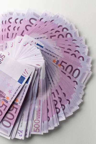 Sok 500 euro-bankjegyek. EU-valuta — Stock Fotó