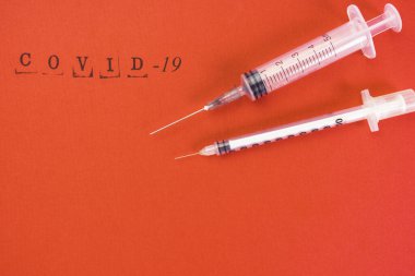 Arkaplanda virüs aşısı 19, tıbbi konsept, tıbbi tedavi ile yeni virüs salgınını durdurmak, Coronavirus COVID-19, nCoV, kopyalama alanı