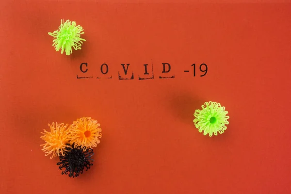 Coronavirus Sjukdom 2019 Covid Abstrakt Virus Covid Från Wuhan Kina — Stockfoto