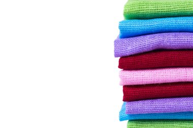 Kumaş malzeme örnek ile izole arka plan dokusu