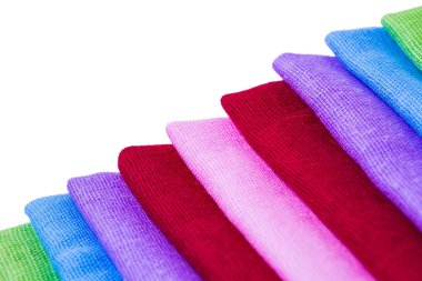 Kumaş malzeme örnek ile izole arka plan dokusu