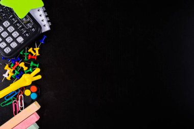 Farklı sabit kopya alanı ile yazı tahtası üzerinde. Scho için