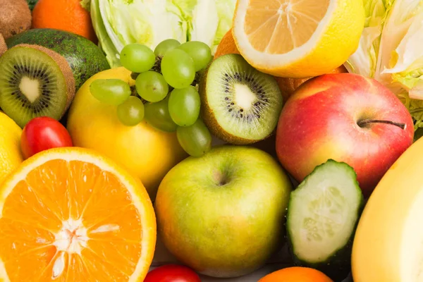 Fondo de textura de frutas y verduras — Foto de Stock