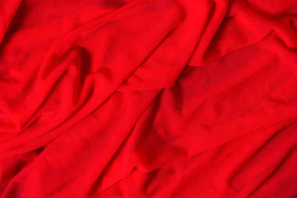 Κόκκινο Ύφασμα Φόντο Για Διακοπές Κατασκευασμένο Σχέδιο Τέχνης Επίπεδη Δαντέλα — Φωτογραφία Αρχείου