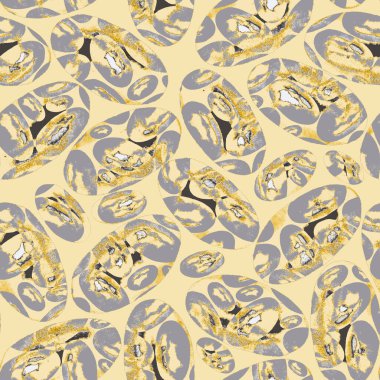 Soyut geometrik şekilli, dikişsiz suluboya desen. Her türlü tasarım için renkli bir doku. Grafik olarak soyut bir arkaplan. Çağdaş sanat. Moda modern tarzı.