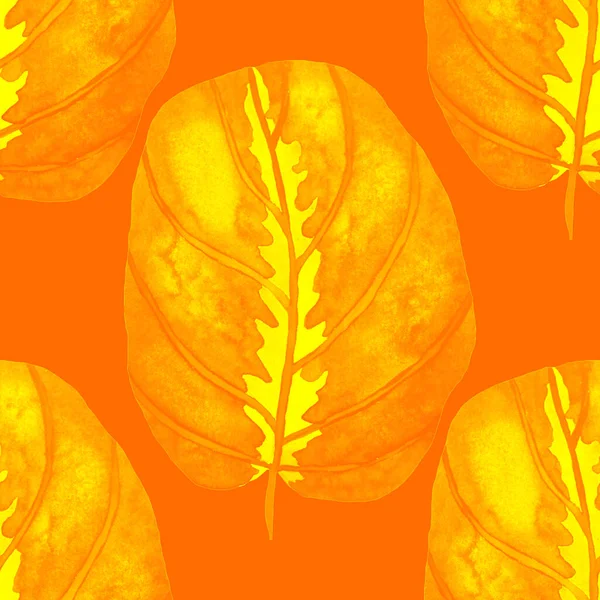 Moderne Abstrakte Nahtlose Muster Mit Tropischen Blättern Aquarell Für Textile — Stockfoto
