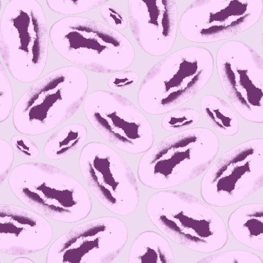 Soyut geometrik şekilli, dikişsiz suluboya desen. Her türlü tasarım için renkli bir doku. Grafik olarak soyut bir arkaplan. Çağdaş sanat. Moda modern tarzı.