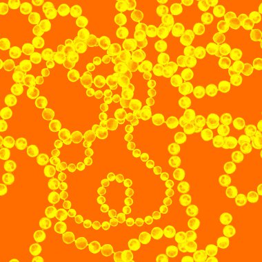 Zincirli suluboya desen. Elle çizilmiş metal mücevherli zarif moda baskısı. Klasik lüks yüzey tasarımı. Herhangi bir tasarım için suluboya süsleme.