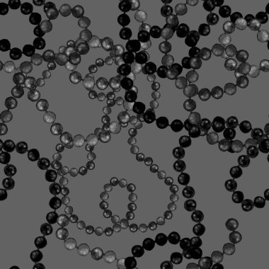 Zincirli suluboya desen. Elle çizilmiş metal mücevherli zarif moda baskısı. Klasik lüks yüzey tasarımı. Herhangi bir tasarım için suluboya süsleme.