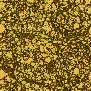 Zincirli suluboya desen. Elle çizilmiş metal mücevherli zarif moda baskısı. Klasik lüks yüzey tasarımı. Herhangi bir tasarım için suluboya süsleme.