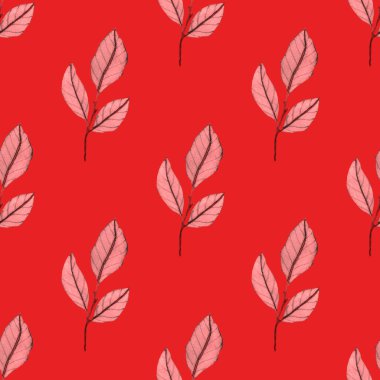 Çiçek ve yapraklı dikişsiz suluboya desen, her amaçla harika tasarım. Zarif çiçek desenli. Klasik yaz ya da bahar yüzey tasarımı. Moda tekstil dekorasyonu.