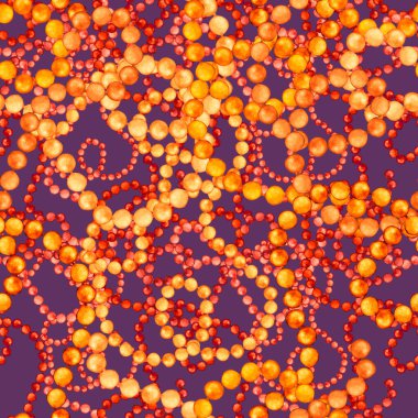 Zincirli suluboya desen. Elle çizilmiş metal mücevherli zarif moda baskısı. Klasik lüks yüzey tasarımı. Herhangi bir tasarım için suluboya süsleme.