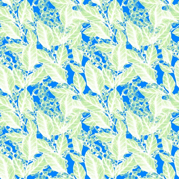 나뭇잎 사슬로 역으로 패턴은 목적으로 디자인입니다 모양의 고령토 여름이나 디자인 — 스톡 사진