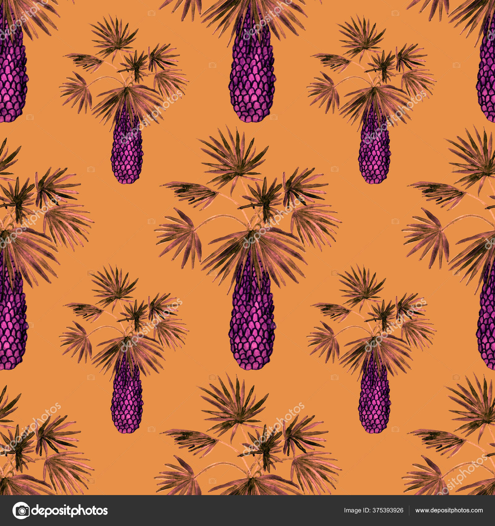 具有现代风格的掌心的水色无缝图案水彩画的植物设计热带彩色照片奇异的热带棕榈树奇异的丛林壁纸任何目的的伟大设计 图库照片 C Natallianovik 具有现代风格的掌心的水色无缝图案水彩画的植物设计热带彩色照片奇异的热带棕榈树奇异的丛林壁纸任何目的的伟大设计 图库照片 C Natallianovik