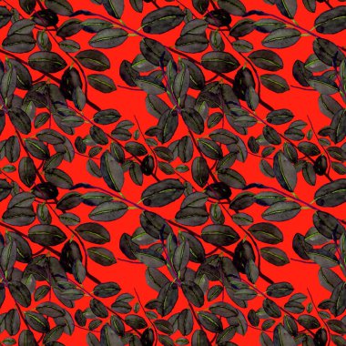 Modern tarzda palmiyeleri olan dikişsiz suluboya desen. Suluboya botanik tasarımı. Tropik renk baskısı. Egzotik tropik palmiye ağacı. Egzotik orman duvar kağıdı. Her amaç için harika bir tasarım.