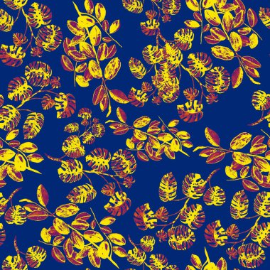 Modern tarzda palmiyeleri olan dikişsiz suluboya desen. Suluboya botanik tasarımı. Tropik renk baskısı. Egzotik tropik palmiye ağacı. Egzotik orman duvar kağıdı. Her amaç için harika bir tasarım.