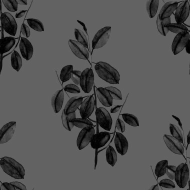 Modern tarzda palmiyeleri olan dikişsiz suluboya desen. Suluboya botanik tasarımı. Tropik renk baskısı. Egzotik tropik palmiye ağacı. Egzotik orman duvar kağıdı. Her amaç için harika bir tasarım.