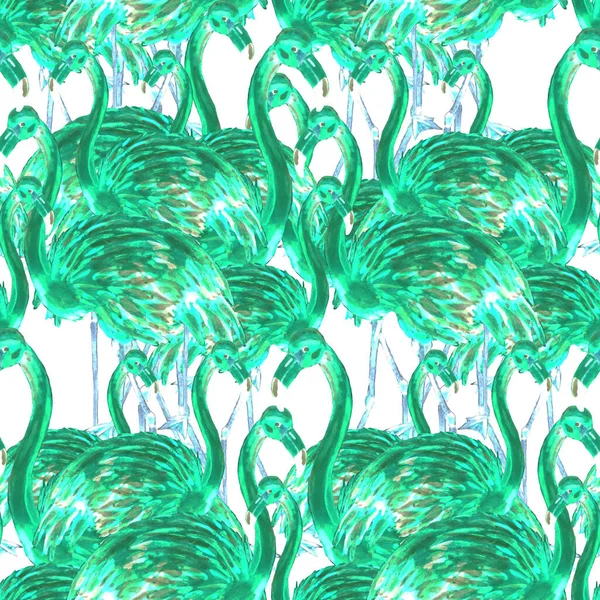 Όμορφο Σχέδιο Ακουαρέλα Φλαμίνγκο Για Διακόσμηση Ζωώδες Φόντο Υδατογραφίας Εικονογράφηση — Φωτογραφία Αρχείου