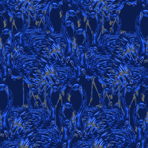 Mooi Aquarel Patroon Met Flamingo Voor Decoratie Ontwerp Aquarel Dierlijke — Stockfoto