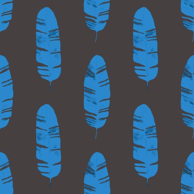 Tekstil tasarımı için suluboya tropikal yaprakları ve çiçekleri olan modern, soyut, dikişsiz desen. Geçmişe dönük parlak yaz geçmişi. Orman yaprakları çizimi. Mayo botanik tasarımı. Antika egzotik baskı.