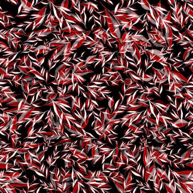 Tekstil tasarımı için suluboya tropikal yaprakları ve çiçekleri olan modern, soyut, dikişsiz desen. Geçmişe dönük parlak yaz geçmişi. Orman yaprakları çizimi. Mayo botanik tasarımı. Antika egzotik baskı.