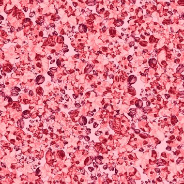 Tekstil tasarımı için suluboya tropikal yaprakları ve çiçekleri olan modern, soyut, dikişsiz desen. Geçmişe dönük parlak yaz geçmişi. Orman yaprakları çizimi. Mayo botanik tasarımı. Antika egzotik baskı.