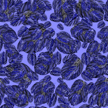 Tekstil tasarımı için suluboya tropikal yaprakları ve çiçekleri olan modern, soyut, dikişsiz desen. Geçmişe dönük parlak yaz geçmişi. Orman yaprakları çizimi. Mayo botanik tasarımı. Antika egzotik baskı.