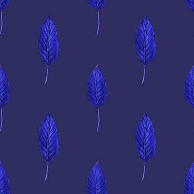 Tekstil tasarımı için suluboya tropikal yaprakları ve çiçekleri olan modern, soyut, dikişsiz desen. Geçmişe dönük parlak yaz geçmişi. Orman yaprakları çizimi. Mayo botanik tasarımı. Antika egzotik baskı.