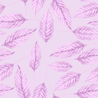 Tekstil tasarımı için suluboya tropikal yaprakları ve çiçekleri olan modern, soyut, dikişsiz desen. Geçmişe dönük parlak yaz geçmişi. Orman yaprakları çizimi. Mayo botanik tasarımı. Antika egzotik baskı.