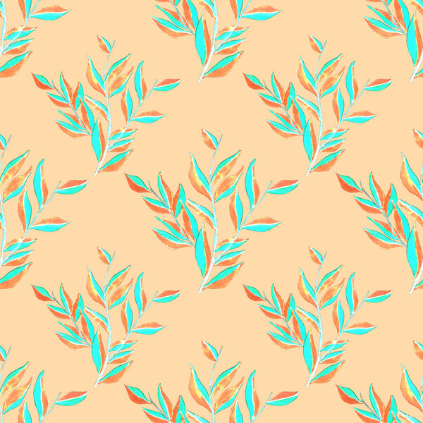 Современный абстрактный бесшовный рисунок с акварелью тропических листьев и цветов для текстильного дизайна. Ретро яркий летний фон. Иллюстрация листьев джунглей. Ботанический дизайн купальников. Винтажная экзотическая печать
.