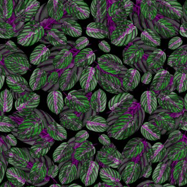 Tekstil tasarımı için suluboya tropikal yaprakları ve çiçekleri olan modern, soyut, dikişsiz desen. Geçmişe dönük parlak yaz geçmişi. Orman yaprakları çizimi. Mayo botanik tasarımı. Antika egzotik baskı.