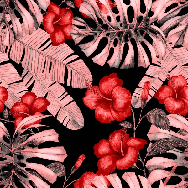 현대의 추상적 물감없는 패턴은 디자인을 꽃이다 여름의 배경을 가지고 식물학적 — 스톡 사진